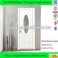 3/4 oval glass insert main entrance door design